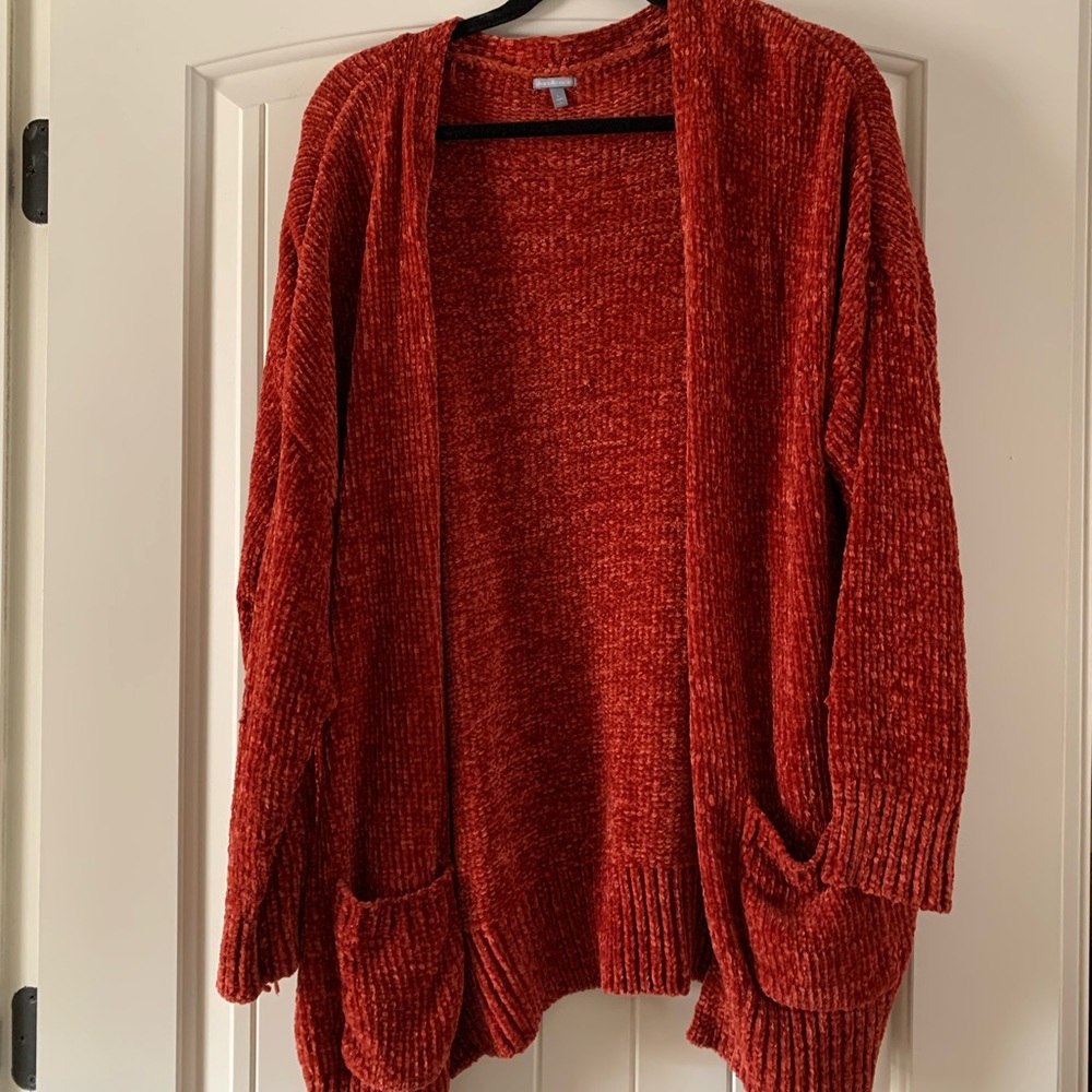 Charlotte Russe chenille sweater cardigan